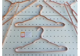 Плечики алюмінієві для пальто 41,5х1,2см (срібні)